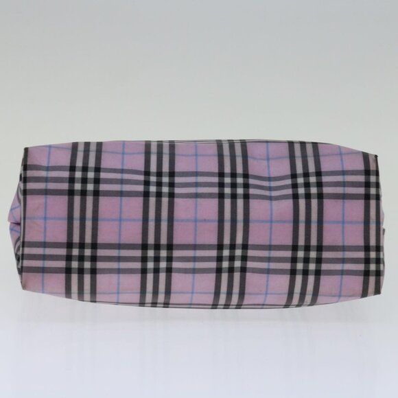 BURBERRY Nova Check Hand Bag Nylon Pink Auth - Picture 15 of 16